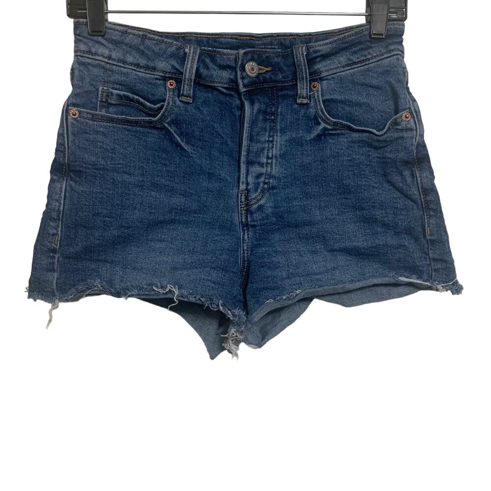 Old Navy Sky-Hi A-Line Higher High Rise Jean Shorts Womens Size 2
